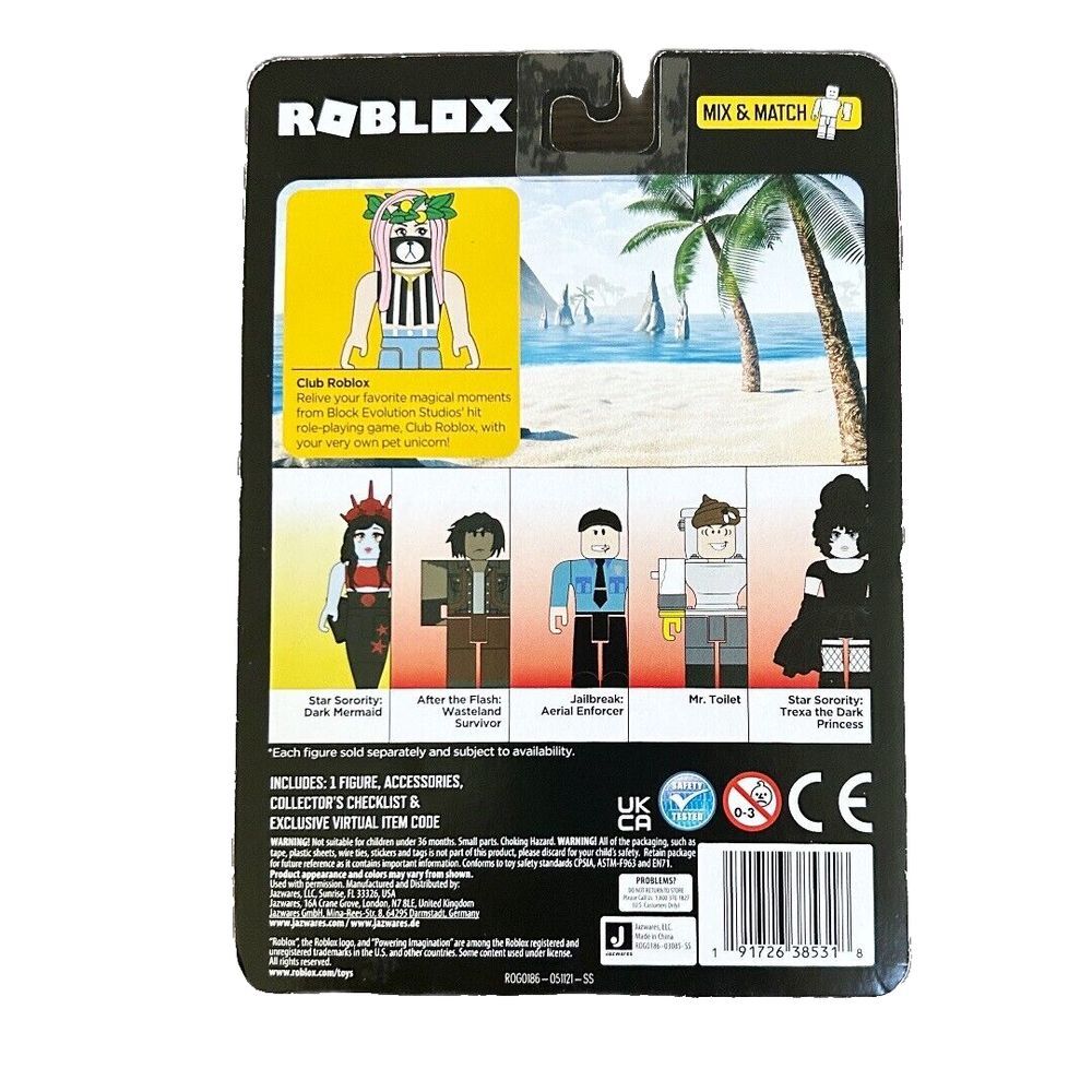 Roblox Club Roblox Unicorn Pack Includes Exclusive Virtual Item By Jazwares NIB - Picture 2 of 5
